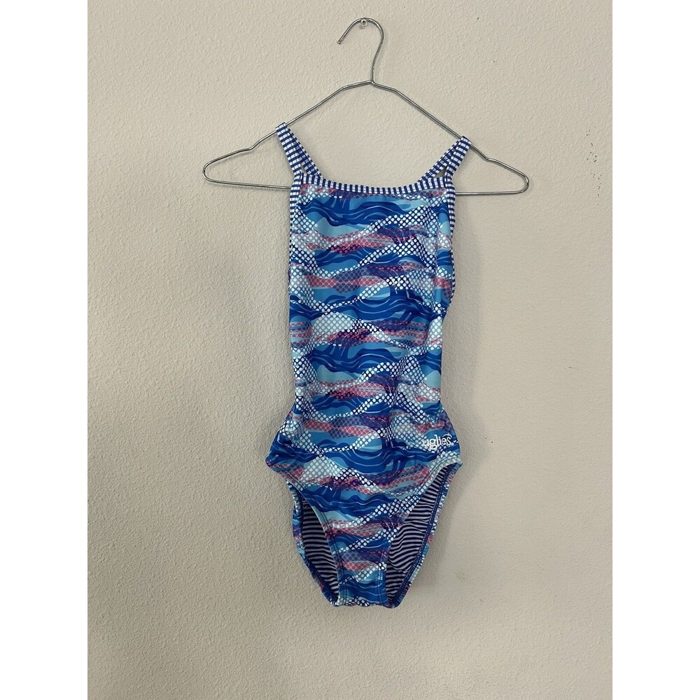 Dolfin Uglies One Piece Competitive Swimsuit Size 30 Underwater Camo V2 Back